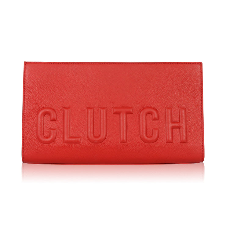 Pebbled Leather Underarm Bag