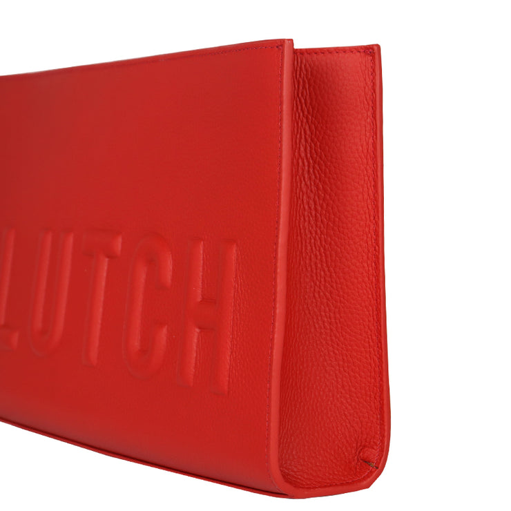 Pebbled Leather Underarm Bag