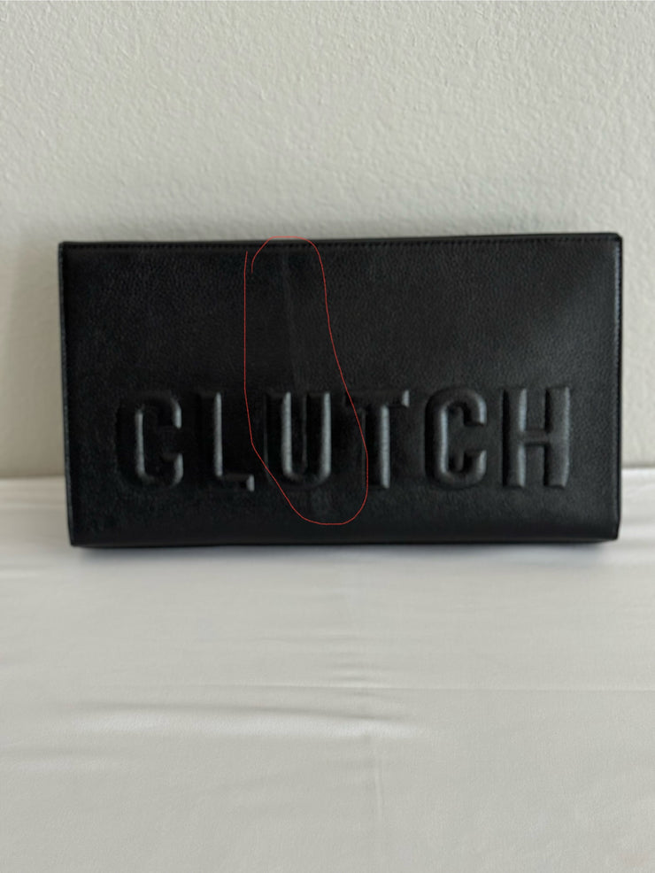 Pebbled Leather Underarm Bag (Sample)