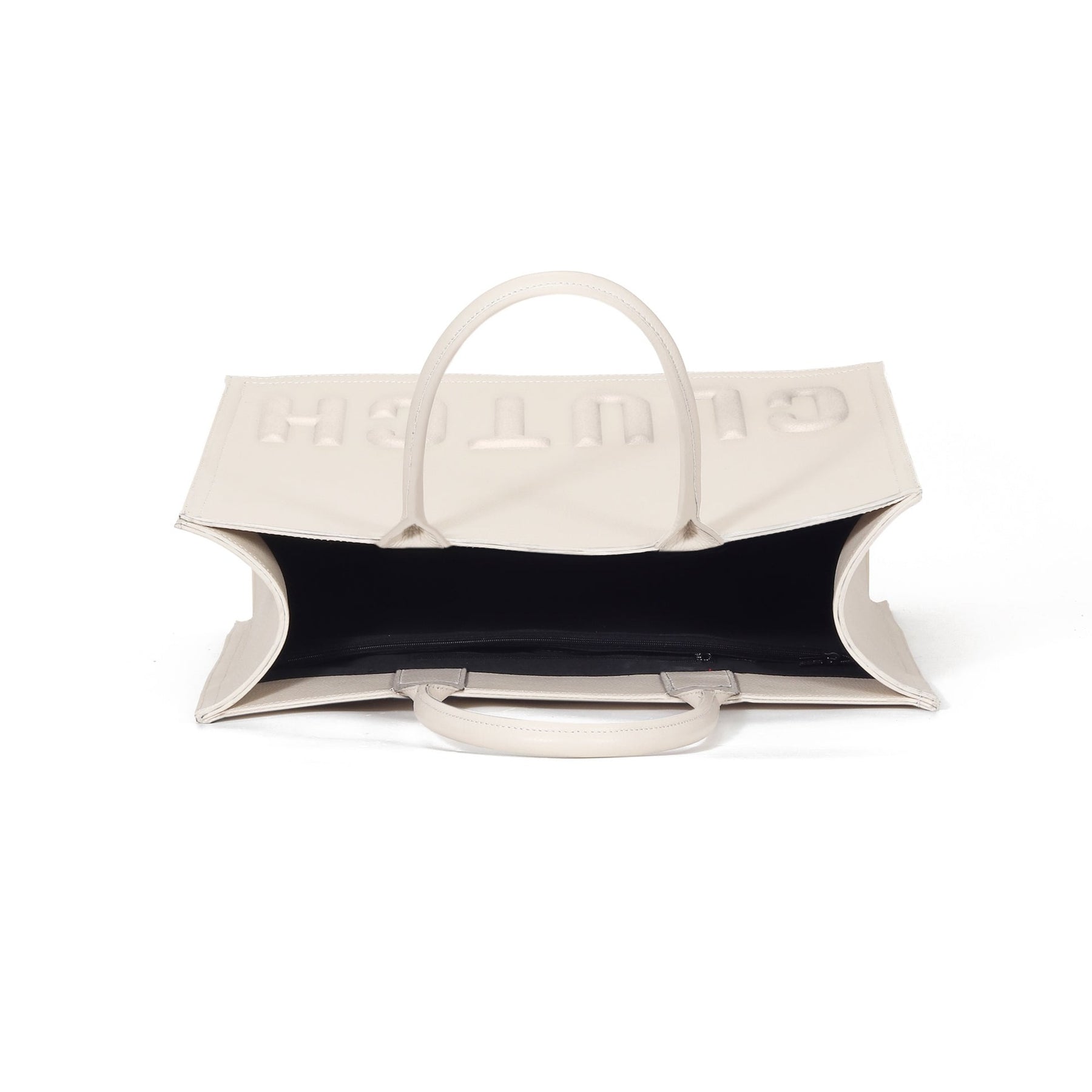 Signature Embossed Pebbled Tote – Clutch by B
