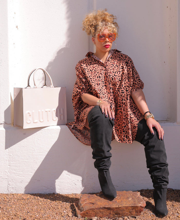 Signature Embossed Pebbled Tote