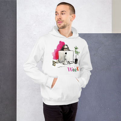 Unisex "WORK" Hoody - She's So Clutch  (4264703459371)